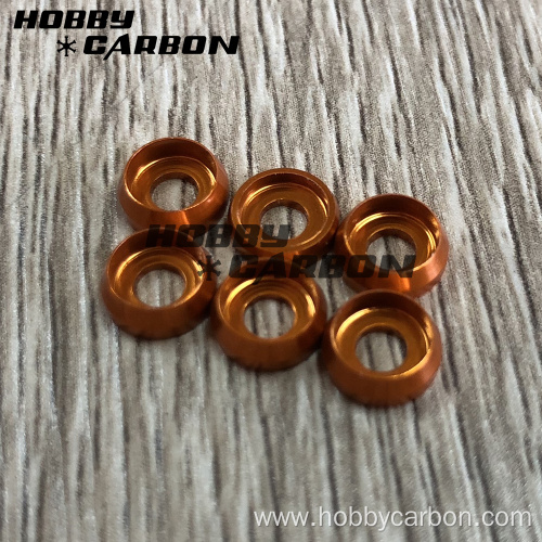 M3 anodized colored aluminum countersunk washer